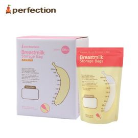 [PERFECTION] Banana Breast Milk Storage Bags, 200ml, 120pcs (Temperature indicator)_ Breast-Feeding, Milk Powder, Feeding Bottle _ Made in KOREA